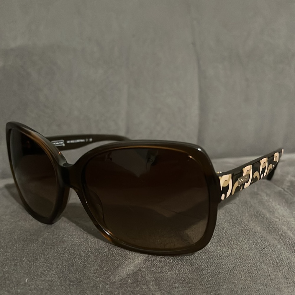 Coach sunglasses with case. Brown Pink Perri HC 8032 L908